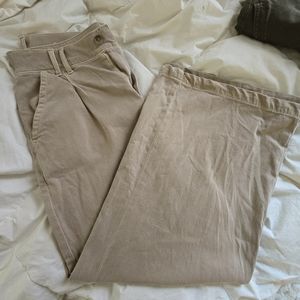 AE dreamy drape high waisted stretch wide leg trousers 10 short